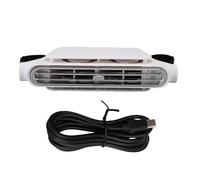 lvifloae Ventilateur de refroidissement de dossier de siège monté sur voiture, ventilateur de véhicule portable sans lame, ventilateur de refroidissement de siège de voiture réglable à 3 (Blanche)