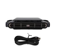 lvifloae Ventilateur de refroidissement de dossier de siège monté sur voiture, ventilateur de véhicule portable sans lame, ventilateur de refroidissement de siège de voiture réglable à 3 (Noire)