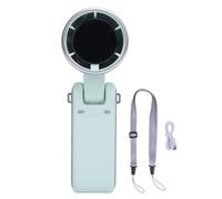 lvifloae Ventilateur turbo portatif avec lanière pliable à 5 vitesses (Verte)