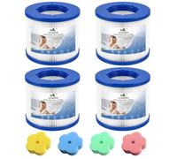 LVJUSEN Filtres universels à visser pour spa Relxtime | Compatible avec filtre de jacuzzi Aleko/Wejoy/Aquaspa/Co-z Spa/Wave Spas/CleverSpa/CleverSpa/fileté PM_SPA-P154