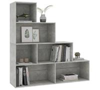 LVL - MEUBLE ETAGERE - Bibliothèque-Séparateur de pièce Gris béton 155x24x160 cm(1071)