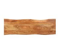 LVL - MEUBLE SIEGE - Banc au bord naturel du bois 110 cm Bois d'acacia solide et acier(1508)