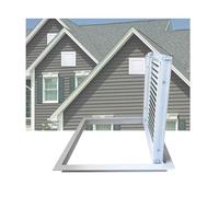 LVLDAWA Grille D'aération Pignon, Grille Retour d'air Carrée Aluminium, Aération Murale Persiennes avec Grillage Réduction Température Intérieure pour Les Maisons(30X70CM/11.81x27.56in)