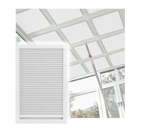 LVLDAWA Stores Puits Lumière Manuels, Cache-puits Lumière Coulissant Occultant Total avec Tige Télescopique, Stores Toit Puits Lumière pour Véranda Dimensions sur Mesure(60X60CM)