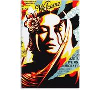 LVTFCO Shepard Fairey Affiche Pop Street Wall Art Shepard Fairey Imprime Shepard Fairey Toile Peinture Image Abstraite pour La Décoration Intérieure 40x60 cm sans Cadre