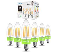 LVWIT 2.2W Ampoule E14 Blanc Chaud, Ampoule Basse Consommation Classe A C35, Equivalent à Ampoules halogène 40W, Ampoules LED Flamme 470LM, 2700K, Lot de 6, Non-Dimmable