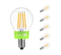 LVWIT Ampoule E14 Blanc Chaud, 2.2W Ampoule LED Equivalent à Ampoules halogène 40W, 470LM, Ampoules Filament Basse Consommation P45, 2700K, Lot de 6, Non-Dimmable