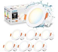 LVWIT Spot LED Encastrable Extra Plat,4W équivalent à 35W,Spots LED Plafond 400LM,3000K Blanc Chaud 4000K Blanc Neutre 6500K SPOTS