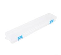 LVYXON 1 boîte de rangement pour crayons de peinture, aquarelle, porte-pinceaux, boîte à craie transparente en plastique