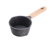 LVYXON Casserole antiadhésive, petite casserole à lait de 10 cm avec bec verseur, pots à carottes, pot à lait blanc à fond plat, multi-mini casserole, ensemble de casseroles multifonctions pour la