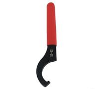 LVYXON rochet en C réglable pour colliers de verrouillage ronds de 38 à 42 mm - Outil robuste en acier au carbone avec poignée antidérapante rouge pour réparation de machines (C 55-62 mm)