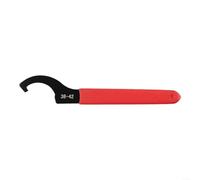 LVYXON rochet en C réglable pour colliers de verrouillage ronds de 38 à 42 mm - Outil robuste en acier au carbone avec poignée antidérapante rouge pour réparation de machines (C 38 à 42 mm)