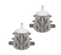 LVYXON Lot de 2 éplucheurs d'ail en silicone pour hachoir électrique - Outil manuel pour enlever la peau pour ail et oignons - Accessoire de cuisine compatible avec les machines de 3 L - Gris 2 L