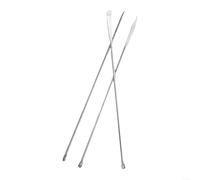 LVYXON Lot de 3 spatules de laboratoire en acier inoxydable pour mesurer la poudre - Cuillère à double extrémité pour remplissage de capsules et échantillonnage de laboratoire - Ustensiles de cuisine