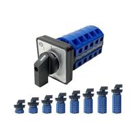 LW26-25 Series YMW26 25A 690V Silver Changeover Cam Switch 1-8 Poles 3 Positions Rotary Selector LW28-25(25A-102,1P-4 Terminals) DSZUJTYROP