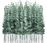LWAIX Branches Eucalyptus Artificiel Feuilles Eucalyptus Séché Artificielle | Plante Artificielles Eucalyptu 30pcs pour Décoration Mariage Composition Florale et Centre de Table