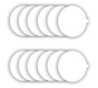 Lwaviwer Disques de Recharge pour Piège à Puces, Planches de Colle de Remplacement, Paquet de 12, 7,1 Pouces, Convient à la Plupart des Modèles de Pièges à Puces à Dôme Collant, Installation Facile