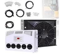 LwiftGal Climatiseur éLectrique Universel Mini Split 12v/24v pour Camping-Cars, Camions Et VéHicules De Loisirs, Refroidissement Silencieux, Climatiseurs Automobiles Black-12V