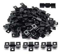 LWLWA 120 Pièces Clips de Terrasse, 8,5 mm Clips WPC en Acier Inoxydable | Acier Inoxydable 201 Noir Fixations de Terrasse Invisibles, pour Lames WPC, Parquet Bambou et Parquet Bois Composite