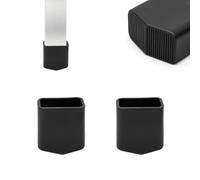 LWLWA 2 Pièces Noires Patin Antiderapant, Sabot pour Échelle, 20×33 mm | Caoutchouc Épais Pieds pour Échelle, Résistant À L'usure Embout de Remplacement Escabeau, pour Tous Types D'Échelles