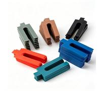 LWLWA Cale Plastique, 100 Pièces Entretoise Plastique, 1/2/3/4/5/6 mm | 6 Sortes de Couleurs Cale Fourchette, pour Menuiserie, Construction de Terrasses, Revêtements de Sol