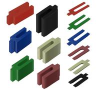 LWLWA Cale Plastique, 6 Sortes de Couleurs Entretoise Plastique, 150 Pièces | 1/2/3/4/5/6 mm Jeu de Cale, Cale Fourchette, pour le Travail du Bois, Terrasse, Terrasse