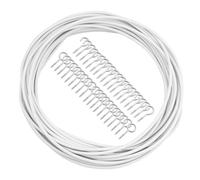 LWMLWM Fil de rideau 10 m Blanc 20 crochets 20 œillets Pour tringles à rideaux