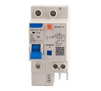 Lwuey Disjoncteur Miniature 230V, DZ47LE-32 1P 230V AC Air Basse Tension C12 Courant Pôle Coupe-Circuit DC Adcessoires de Protection Électrique Fuite Différentiel 30MA Rccb Résiduel Salle Bain(12A)