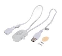 Lwuey Mini Détecteur de Mouvement PIR, Capteur Infrarouge DC 5-24V (Blanc) | Interface de Lumière Automatique Intérieure avec Commutateur de Détecteur PIR pour DIY Ampoules Bande LED
