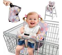 LWWACSS Housse de chariot de courses et protection de siège de chaise haute pour bébé - Ajustement universel pour chariots d'épicerie, chaises de restaurant, sièges de restaurant et balançoires de