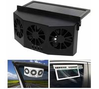 LX - ventilateur solaire de voiture - nouveau ventilateur d'extraction à trois sorties [noir .