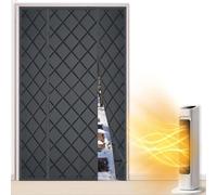 LXHFSH Rideau de Porte Isolant Thermique 140x220cm Rideau de Porte à Isolation Magnétique, Rideau Anti Froid Porte Auto-Absorbant, Rideau de Porte Épaississant d'Hiver, Double Ouverture Latérale