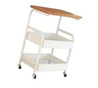 LXJLXD Chariot à roulettes moderne en métal robuste pour buanderie, salle d'artisanat et ménage