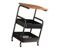 LXJLXD Chariot à roulettes moderne en métal robuste pour buanderie, salle d'artisanat et ménage