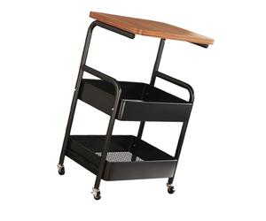 LXJLXD Chariot à roulettes moderne en métal robuste pour buanderie, salle d'artisanat et ménage