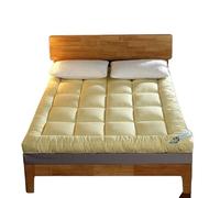 LXLAEOANG Matelas Tatami Tatami Pliable Plus épais, futon Confortable à la Mode for dortoir/Maison, Disponible Toutes Les Saisons, lit Simple et Double, Matelas de Couchage(Yellow,135X200CM)
