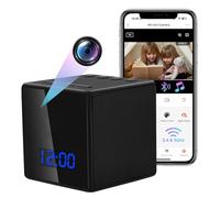 LXMIMI Caméra Cachée WiFi 2,4/5G, Horloge Mini Caméra Espion Wi-FI HD 1080P | 120° WiFi Caméra Cachée Espion Supportant Le Bluetooth, Vision Nocturne, Détection de Mouvement. Tuya APP