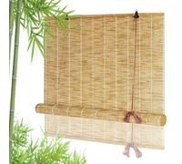 LXODOVZD Store Enrouleur en Bambou Stores Romains pour Balcon/Jardin 50 x 175 cm (l x H)