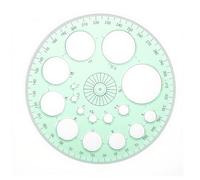 LXUEJIE Lot de 2 gabarits ronds pour dessin, pochoirs ronds pour dessin professionnel, outil d'aide au dessin, outil d'aide au dessin, grand et petit cercle pour étudier la conception de bureau (vert)