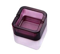 Lxuwbd Cendrier en verre cristal (violet, grand)