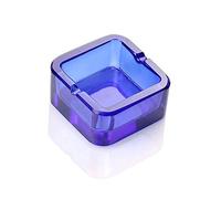 Lxuwbd-cristal petit cendrier simple et tendance (bleu transparent, 1)