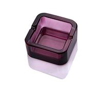 Lxuwbd-cristal petit cendrier simple et tendance (transparent fuchsia 1)