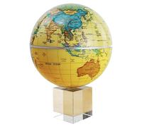 LXWKAI Globe terrestre créatif Le Plus récent de Geographic Globes Globe Rotatif magnétique sans Piles Globe Jaune Antique Globe décoratif de 5,5 Pouces Studio