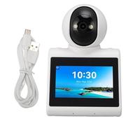 Lxwythozoan Caméra Intelligente avec Appel vidéo et écran HD, caméra de sécurité intérieure 2K à Double Sens, Assistant Vocal IA avec rappels Quotidiens pour la Surveillance de la Famille, des