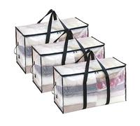 LXXOZ Sacs de déménagement surdimensionnés avec poignées renforcées, sac de rangement robuste, fourre-tout for vêtements, boîte de rangement transparente for jouets et vêtements 1 pièce(S)