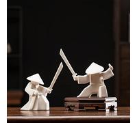 LYART Statue de guerrier en thé en forme d'animal Figurine décorative pour le thé Accessoires mignons Décoration Kung Fu pour la décoration de thé pour la salle de thé Bureau à domicile Cadeau pour la
