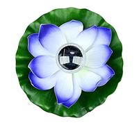 Lychee Lanterne Solaire Lotus pour Extérieur,Lumières de Piscine Flottantes Lumières Solaires LED RGB Fleur de Lotus Lampe Flottante étanche pour Bassin/Jardin/Piscine/Fontaine/Aquarium (Lilas)