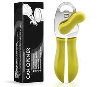 Lychico Ouvre-boîte 4 en 1 en acier inoxydable robuste avec décapsuleur multifonction