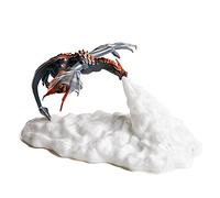 LYEAA Veilleuse imprimée 3D Protection des yeux Dragon de feu/de glace Veilleuse LED Enfants Sommeil Accompagner Lampe de table de nuit Charge USB pour chambre/salon