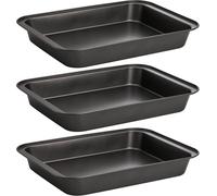 Lyellfe Set de moules rectangulaires antiadhésifs 33x22,9cm, lot de 3